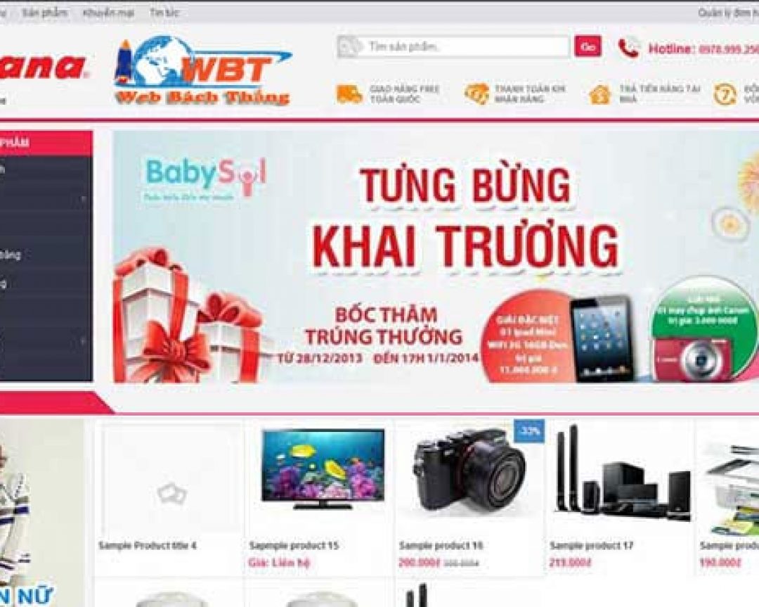 Thiết kế website bán hàng tại Phan Thiết